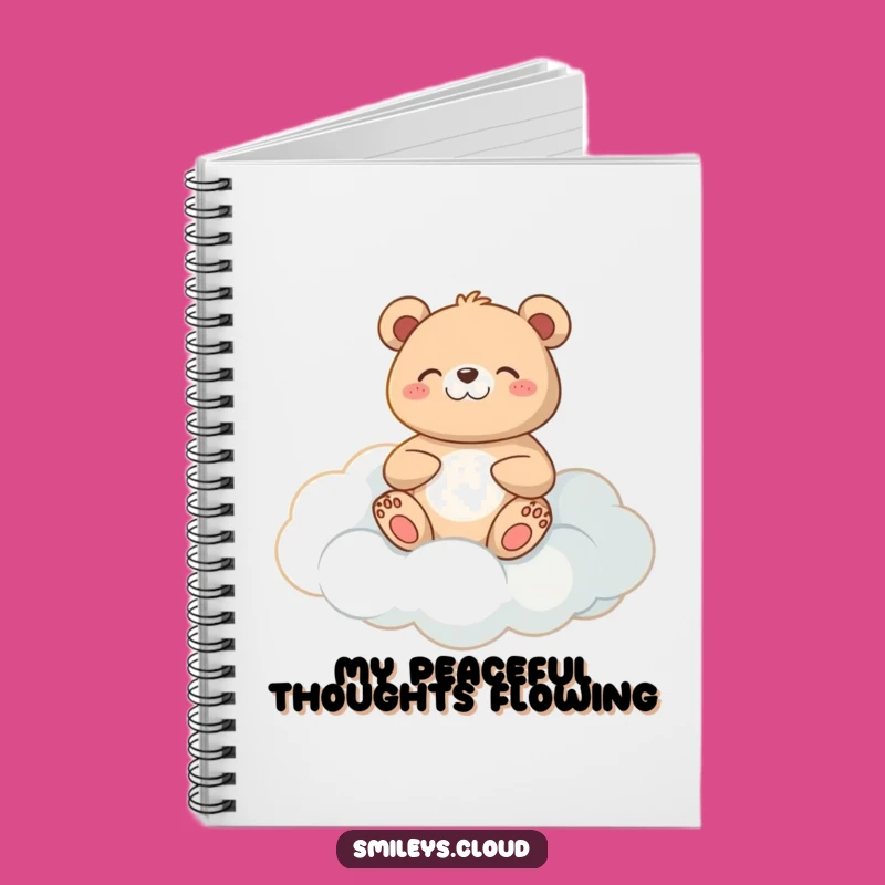 Funny Meditating Bear Notebook: Journal Your Thoughts