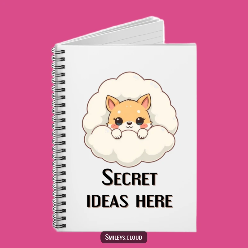 Funny Peeking Animal Notebook: Cloud Hideaway Journal, Gift for Dreamers