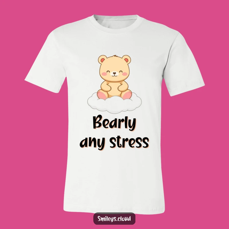 Channel ultimate relaxation with this funny t-shirt showcasing a bear in deep meditation on a cloud. A fantastic funny gift for the chillest person you know.