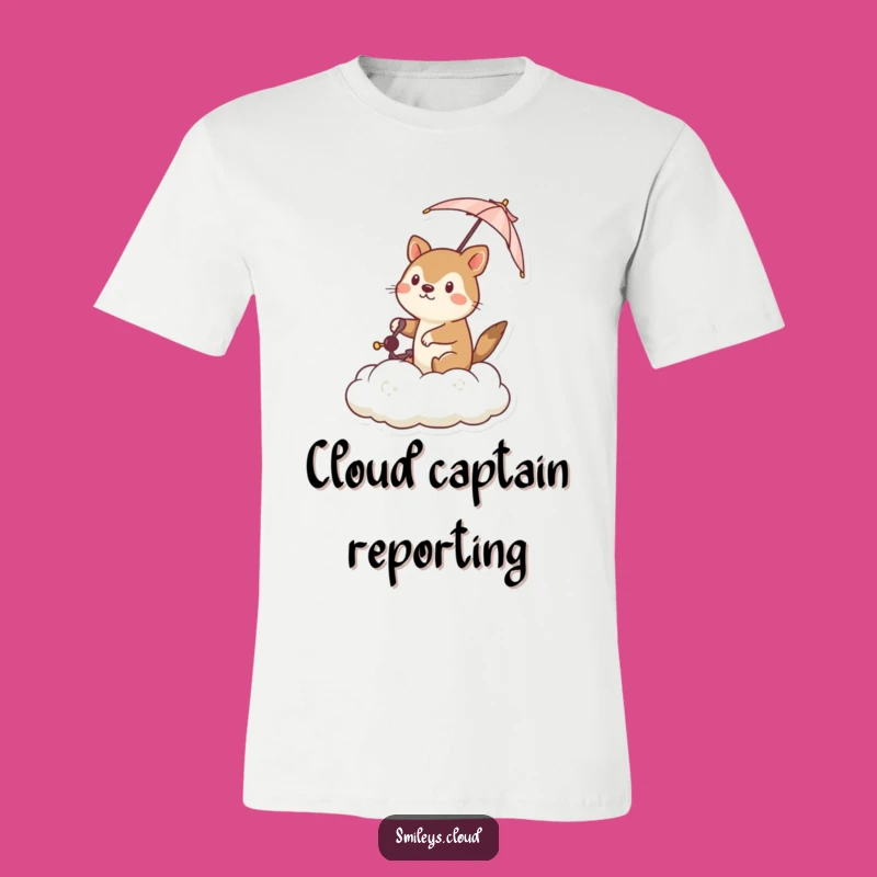 Funny Cloud Captain Animal T-Shirt: Be Unstoppable with This Determined Creature Tee
