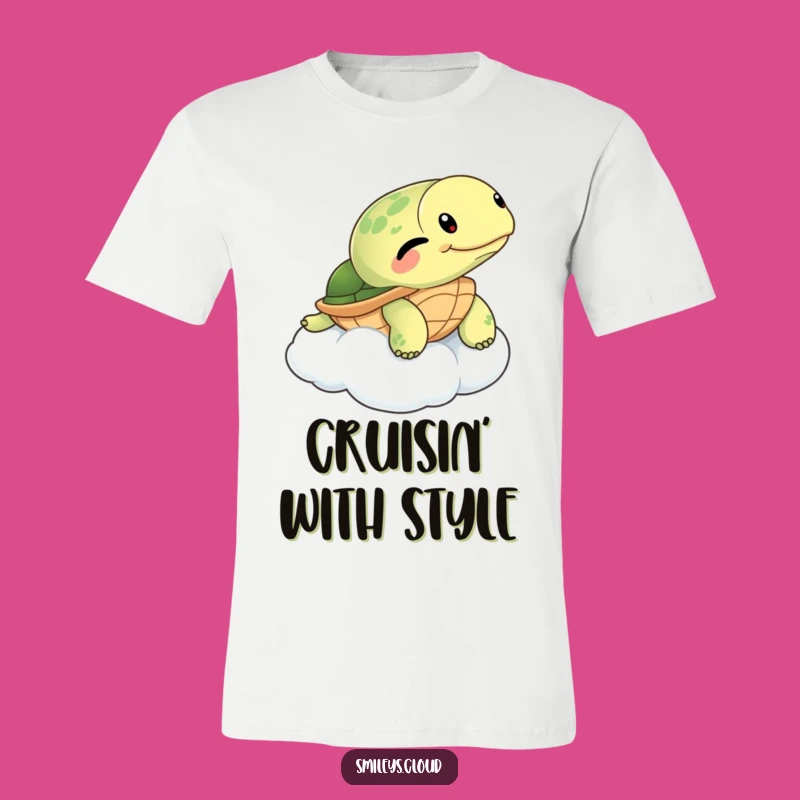 Funny Winking Turtle Cloud T-Shirt: Chill & Hilarious Gift