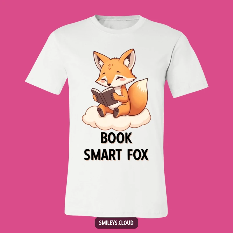 Funny Fox T-Shirt: Determined Cloud Reader Design, Perfect Intellectual Humor!