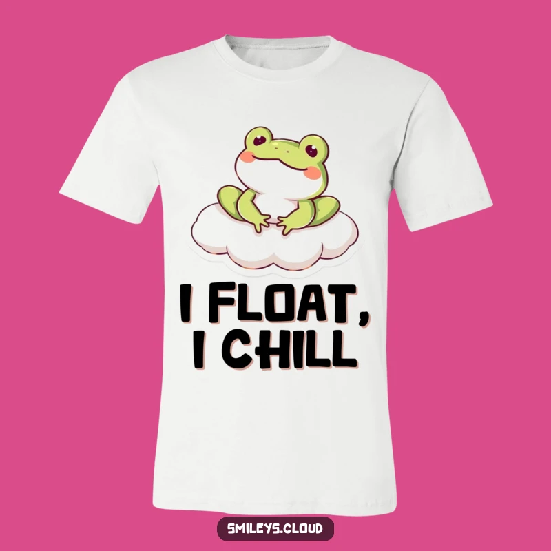 Funny Frog Cloud Dweller T-Shirt - Hilarious Comfort for Frog Fans