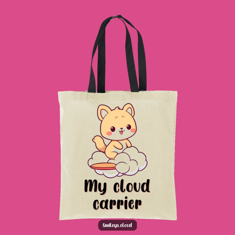 Funny Animal Cloud Surfer Tote Bag - Carry Your Funnies Funny Gift