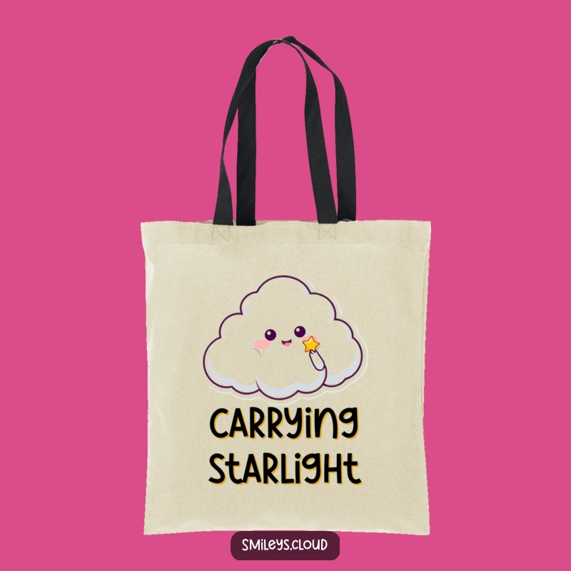 Funny Cloud Star Giver Tote Bag - Carry Your Wishes Funny Gift